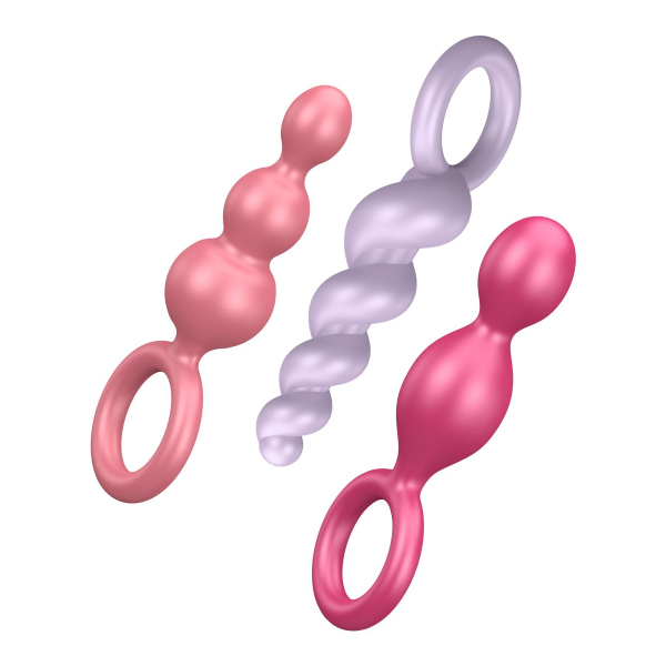 Набір анальних іграшок Satisfyer Plugs (set of 3) - Booty Call, макс. діаметр 3 см 