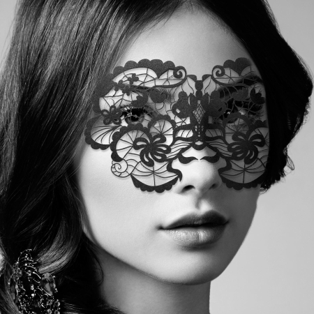 Маска на обличчя Bijoux Indiscrets - Anna Mask, вінілова, клейове кріплення, без зав'язок - фото №2