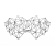 Маска на обличчя Bijoux Indiscrets - Kristine Mask, вінілова, клейове кріплення, без зав'язок - фото