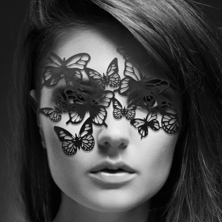 Маска на обличчя Bijoux Indiscrets - Sybille Mask, вінілова, клейове кріплення, без зав'язок - фото №2