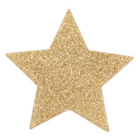 Пестіс - стикини Bijoux Indiscrets - Flash Star Gold, наклейки на соски №2