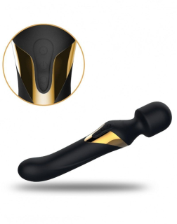 Вібромасажер 2в1 Dorcel Dual Orgasms Gold класичний масажер і вібратор з перлинним масажем - - фото №3