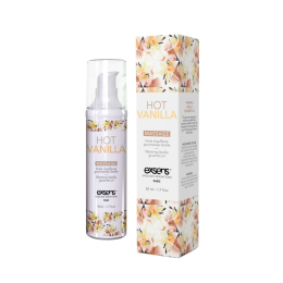 Масажна олія EXSENS Hot Vanilla 50мл розігріває, без цукру, без парабенів, їстівна - - фото №2