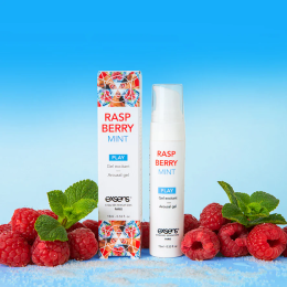 Стимулювальний гель EXSENS Kissable Raspberry Mint 15мл можна для поцілунків, охолоджувальний - - фото №4