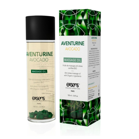 Масажна олія EXSENS Aventurine Avocado (антистрес з авантюрином) 100мл, натуральна - фото №6