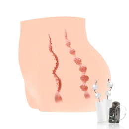 Мастурбатор-полуторс Kokos Cherry 2WayPlus з функцією масажу та вібрацією з вібрацією і масажем, два входи: вагіна і попка - - фото №6