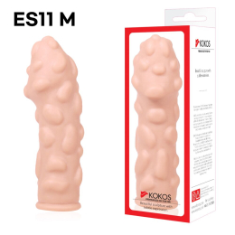 Насадка на член Kokos Extreme Sleeve ES.11 розмір M, потовщувальна, стимулюючий рельєф - - фото №4