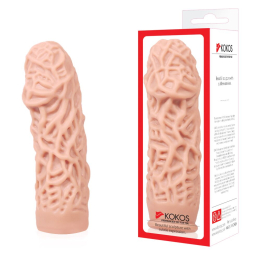 Насадка на член Kokos Extreme Sleeve ES.12 розмір M, потовщувальна, стимулюючий рельєф - - фото №3