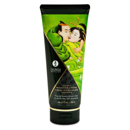 Їстівний масажний крем Shunga Kissable Massage Cream – Pear & Exotic Green Tea (200 мл) - фото