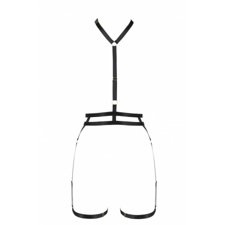 Портупея-стрепи з подвійним ремінцем Passion Exclusive DENIRA XXL/XXXL, black - фото №5
