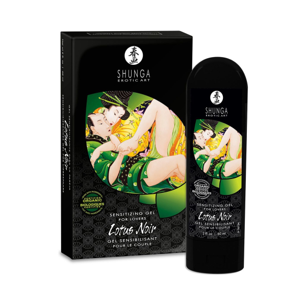 Збуджувальний гель для пар Shunga LOTUS NOIR (60 мл) з вітаміном Е та рослинним гліцерином 