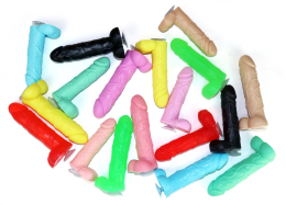 Крафтове мило-член із присоскою Чистий Кайф Violet size L, натуральне - - фото №3