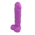 Крафтове мило-член із присоскою Чистий Кайф Violet size L, натуральне - фото
