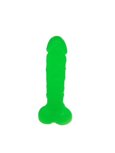 Крафтове мило-член із присоскою Чистий Кайф Green size L, натуральне - фото №3