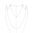 Ланцюжок для спини Bijoux Indiscrets Magnifique Back and Cleavage Chain - Silver, прикраса для тіла - фото №2