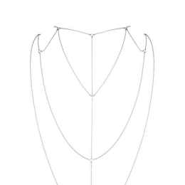 Ланцюжок для спини Bijoux Indiscrets Magnifique Back and Cleavage Chain - Silver, прикраса для тіла - - фото №2