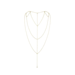 Ланцюжок для спини Bijoux Indiscrets Magnifique Back and Cleavage Chain - Gold, прикраса для тіла - фото