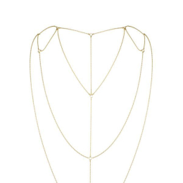Ланцюжок для спини Bijoux Indiscrets Magnifique Back and Cleavage Chain - Gold, прикраса для тіла - - фото №2