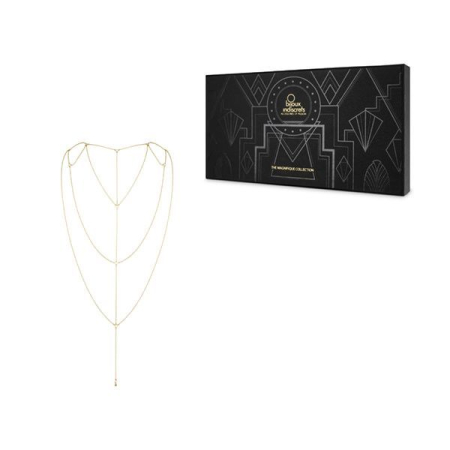 Ланцюжок для спини Bijoux Indiscrets Magnifique Back and Cleavage Chain - Gold, прикраса для тіла - фото №4