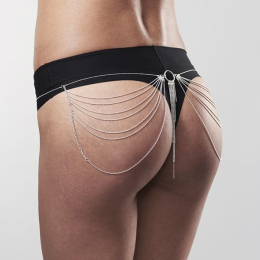 Ланцюжок трусики або ліф Bijoux Indiscrets Magnifique Waist Chain - silver, прикраса на тіло - - фото №7