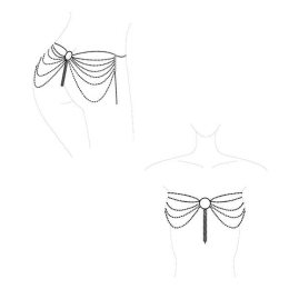 Ланцюжок трусики або ліф Bijoux Indiscrets Magnifique Waist Chain - silver, прикраса на тіло - - фото №6