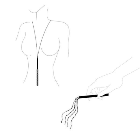 Ланцюжок-батіг на шию Bijoux Indiscrets MAGNIFIQUE Necklace Whip - Gold, прикраса для тіла - фото №5