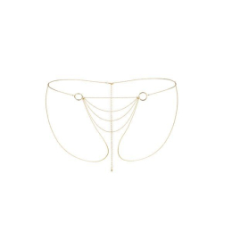 Ланцюжок-трусики Bijoux Indiscrets Magnifique Bikini Chain – Gold, прикраса для тіла - фото