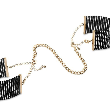 Наручники Bijoux Indiscrets Desir Metallique Handcuffs - Black, металеві, стильні браслети - фото №2
