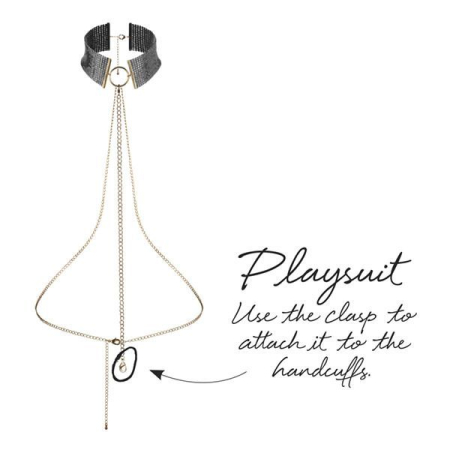 Намисто-комір Bijoux Indiscrets Desir Metallique Collar - Black - фото №5