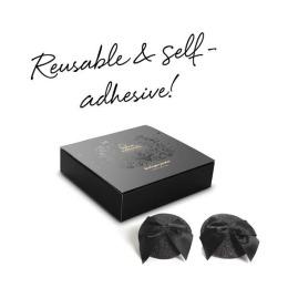 Пестіс Bijoux Indiscrets Burlesque pasties GLITTER and BOW - - фото №5