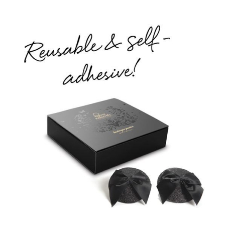 Пестіс Bijoux Indiscrets Burlesque pasties GLITTER and BOW №5