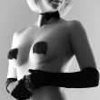 Пестіс Bijoux Indiscrets Burlesque pasties GLITTER and BOW - фото №6