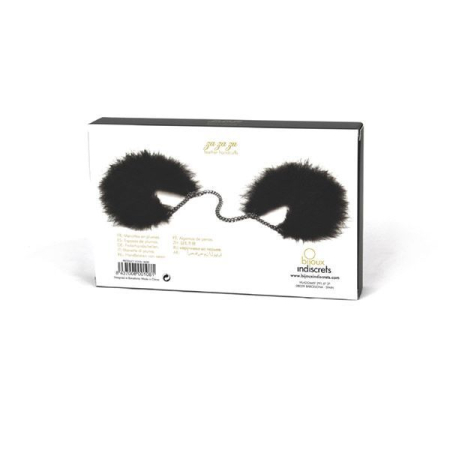 Пухнасті наручники Bijoux Indiscrets Za za zu - feahter handcuffs, пір'яні, подарункова упаковка - фото №5