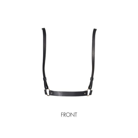 Портупея Bijoux Indiscrets MAZE - X Harness Black, екошкіра - фото