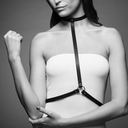 Портупея Bijoux Indiscrets MAZE - I Harness Black, екошкіра, дуже стильна - фото №3