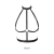 Портупея Bijoux Indiscrets MAZE — H Harness Black - фото