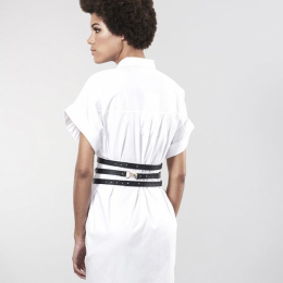 Портупея-пояс Bijoux Indiscrets MAZE - Wide Belt and Restraints Black, екошкіра - - фото №8