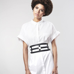 Портупея-пояс Bijoux Indiscrets MAZE - Wide Belt and Restraints Black, екошкіра - - фото №7