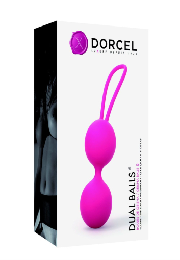 Вагінальні кульки Dorcel Dual Balls Magenta, діаметр 3,6см, вага 55гр - фото №3