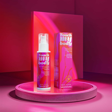 Масажний гель і змазка 2в1 Love To Love TOUCH MY BODY Ylang-Ylang (100 мл) зволожувальний - фото №2