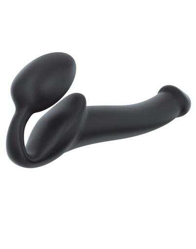 Безремінний страпон Strap-On-Me Black M, повністю регульований, діаметр 3,3 см - фото №2