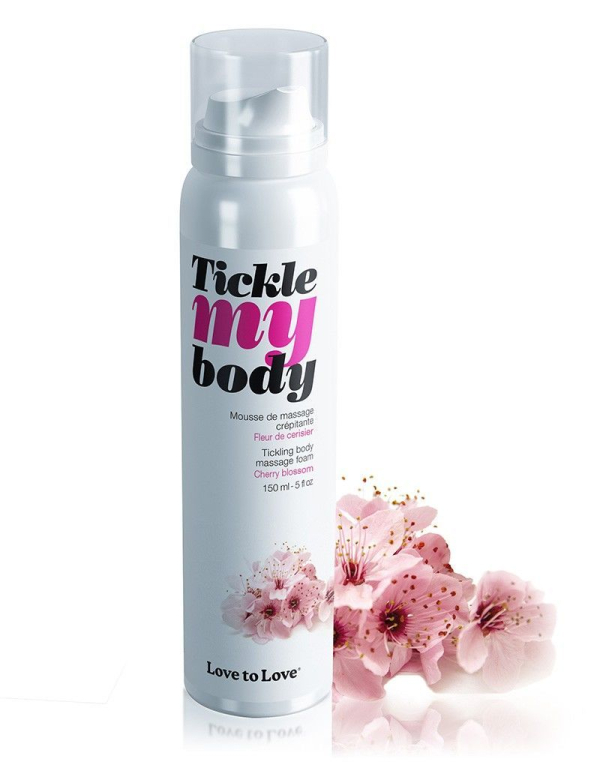 Масажна піна Love To Love TICKLE MY BODY Cherry Blossom (150 мл) зволожувальна - фото