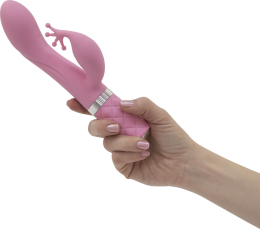 Розкішний вібратор-кролик Pillow Talk - Kinky Pink з кристалом Сваровські, потужний - - фото №3