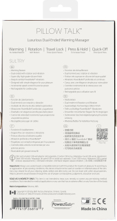 Вібромасажер 2в1 PILLOW TALK - Sultry Pink, класичний масажер і вібратор з ротацією, підігрів - - фото №12