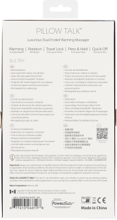 Вібромасажер 2в1 PILLOW TALK - Sultry Teal, класичний масажер і вібратор з ротацією, підігрів - - фото №14