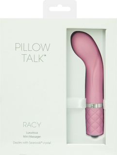 Розкішний вібратор Pillow Talk - Racy Pink з кристалом Сваровські для точки G, подарункове паковання - - фото №9