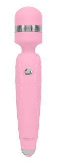 Розкішний вібромасажер PILLOW TALK - Cheeky Pink з кристалом Swarovsky, плавне підвищення потужності - фото