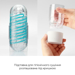 Мастурбатор Tenga Spinner 02 Hexa з пружною стимулювальною спіраллю всередині, стандартна спіраль - - фото №6