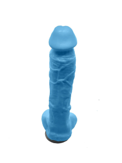 Крафтове мило-член із присоскою Чистий Кайф Blue size XL, натуральне - №3