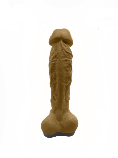 Мило у формі пеніса Чистий Кайф Brown size XL, крафтове мило-член, натуральне - фото №3